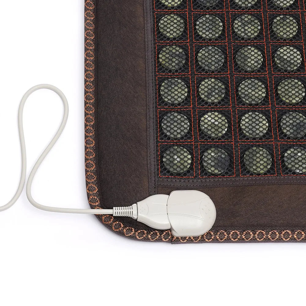 100W 110V Heating Pad, 20-70℃ Far Infrared Heating Pad, Natural Jades Heating Pad Heating Cushion With Controller