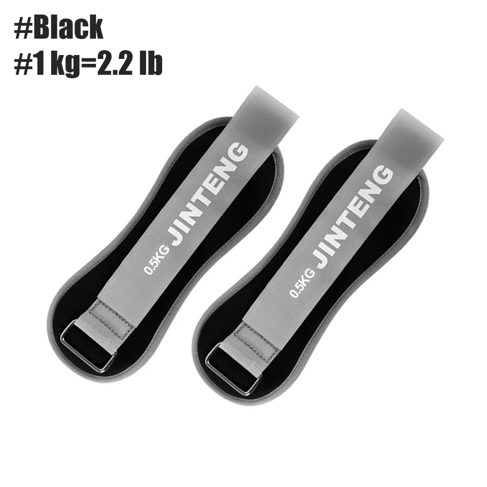 1Pair Wrist Ankle Weights 1kg, 2kg,3kg Strength Training Wrist Leg Arm Weight with Adjustable Strap, Jogging,Gymnastics,Aerobics