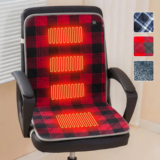 5V USB Foldable Heating Cushion 3-Level Temperature Foldable Heated Seat Pad Power Bank Not Included for Office/Home Outdoor