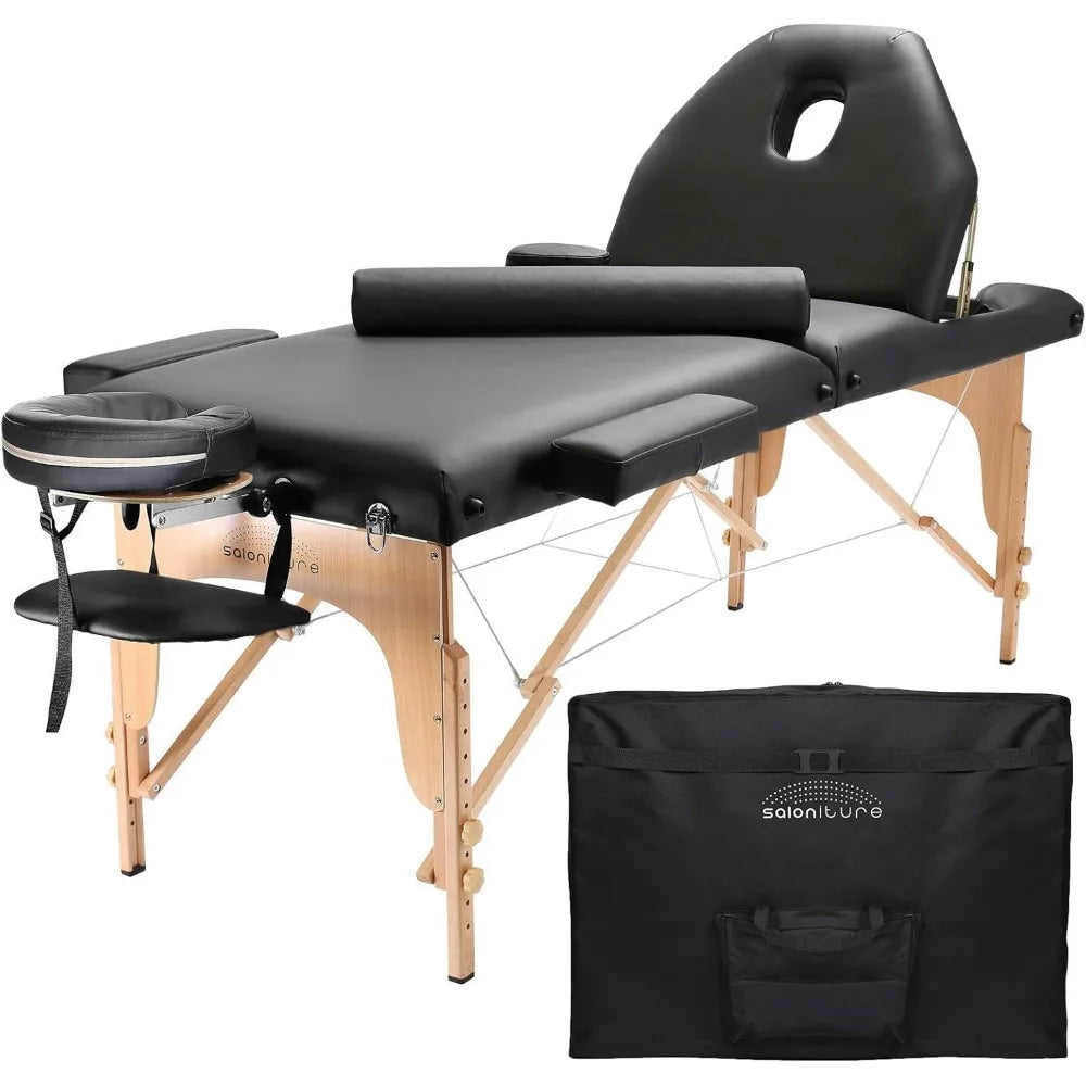 Professional Portable Massage Table with Backrest with a removable cover,Precision crafted of premium-grade materials,Customized