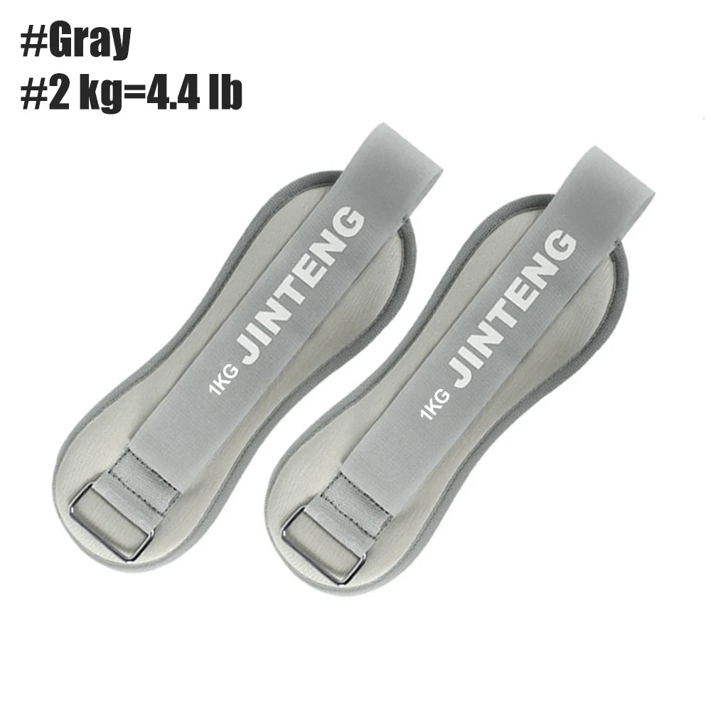 1Pair Wrist Ankle Weights 1kg, 2kg,3kg Strength Training Wrist Leg Arm Weight with Adjustable Strap, Jogging,Gymnastics,Aerobics