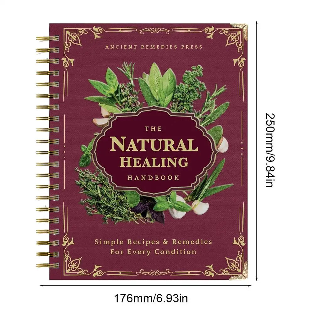 Natural Medicine Handbook A Spiral-bound Guide To Herbs And Natural Recipes Perfect For Birthdays Easter Christmas Gift