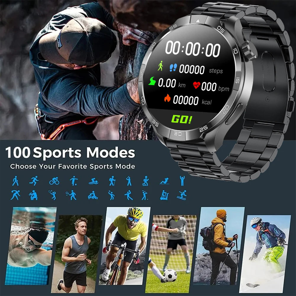 2025 New GT5 Pro GPS Sports Compass SmartWatch Men 1.85" AMOLED HD Screen NFC IP68 Waterproof Bluetooth Call Smartbracelet Woman