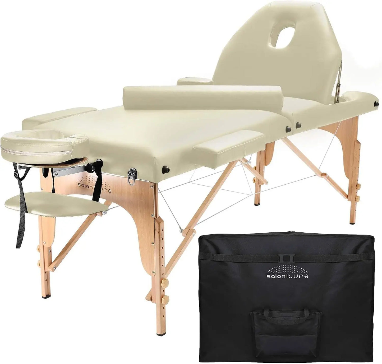 Professional Portable Massage Table with Backrest with a removable cover,Precision crafted of premium-grade materials,Customized
