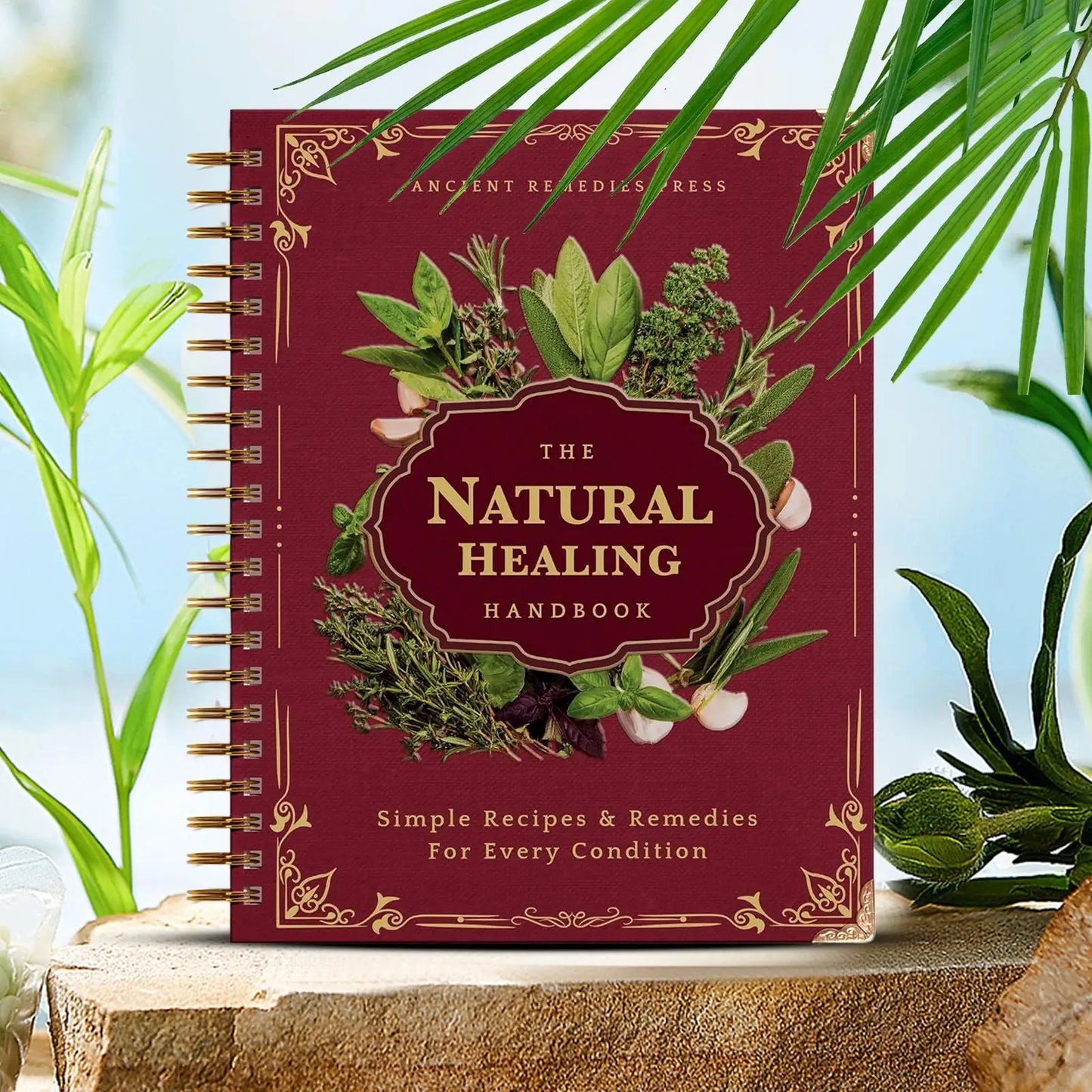 Natural Medicine Handbook A Spiral-bound Guide To Herbs And Natural Recipes Perfect For Birthdays Easter Christmas Gift