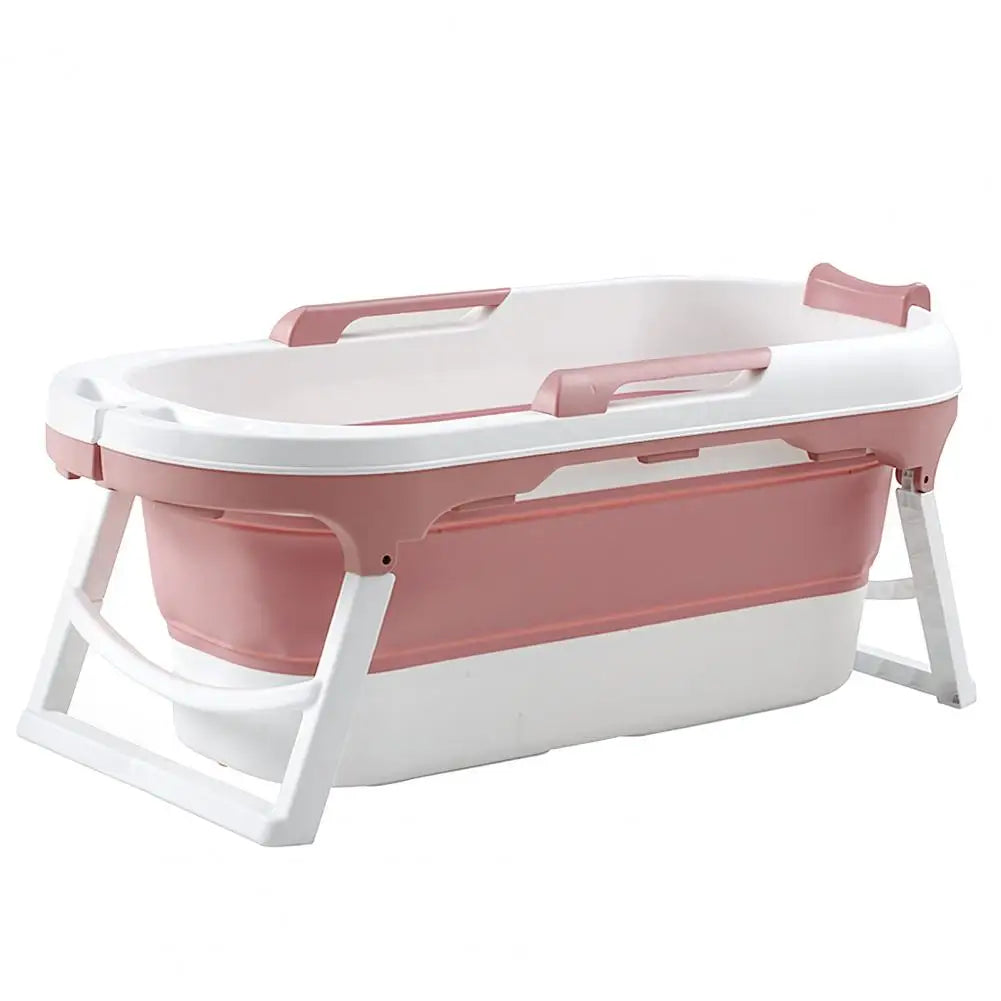 55 inch Foldable Bathtub, Portable Bathtub for Adult, Large Collapsible Tub, Collapsible Bathtub, No Lid, Hot Bath, Ice Bath