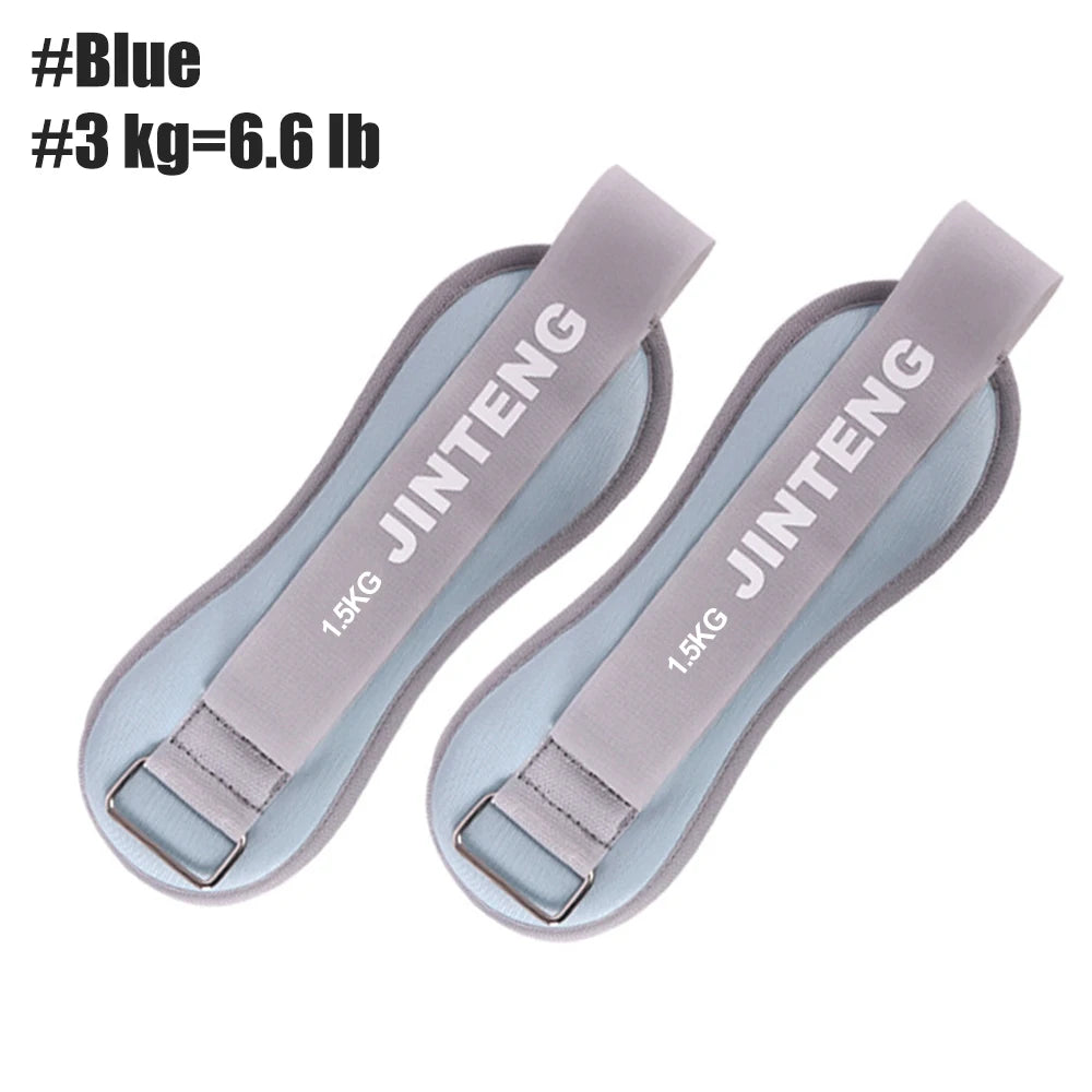 1Pair Wrist Ankle Weights 1kg, 2kg,3kg Strength Training Wrist Leg Arm Weight with Adjustable Strap, Jogging,Gymnastics,Aerobics