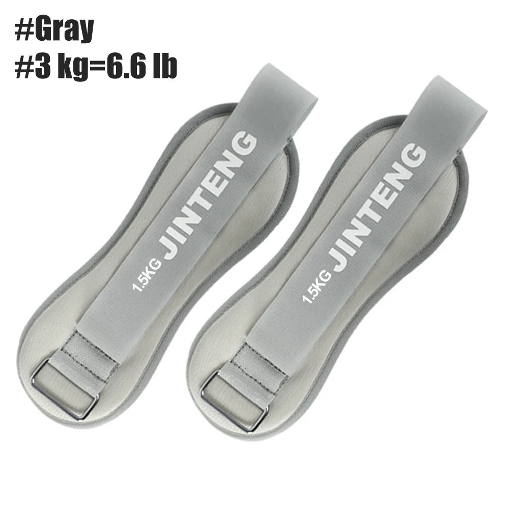 1Pair Wrist Ankle Weights 1kg, 2kg,3kg Strength Training Wrist Leg Arm Weight with Adjustable Strap, Jogging,Gymnastics,Aerobics
