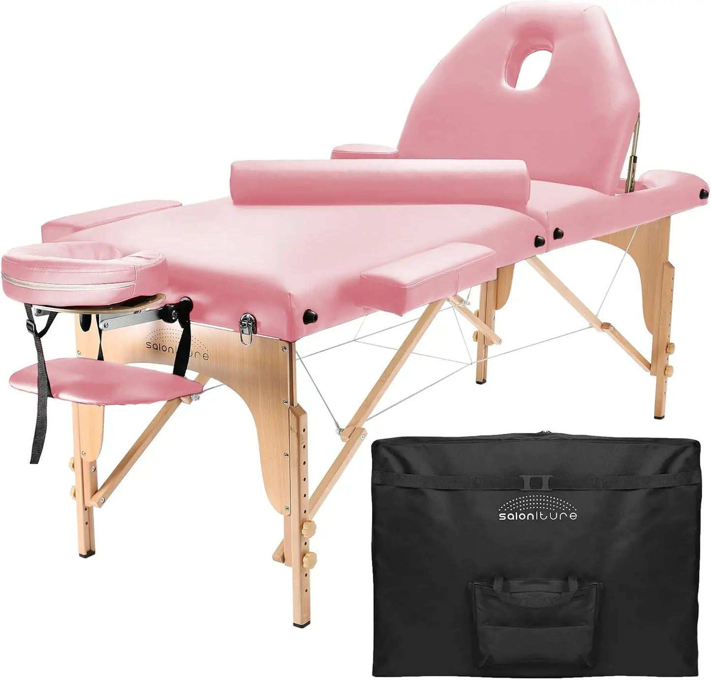 Professional Portable Massage Table with Backrest with a removable cover,Precision crafted of premium-grade materials,Customized