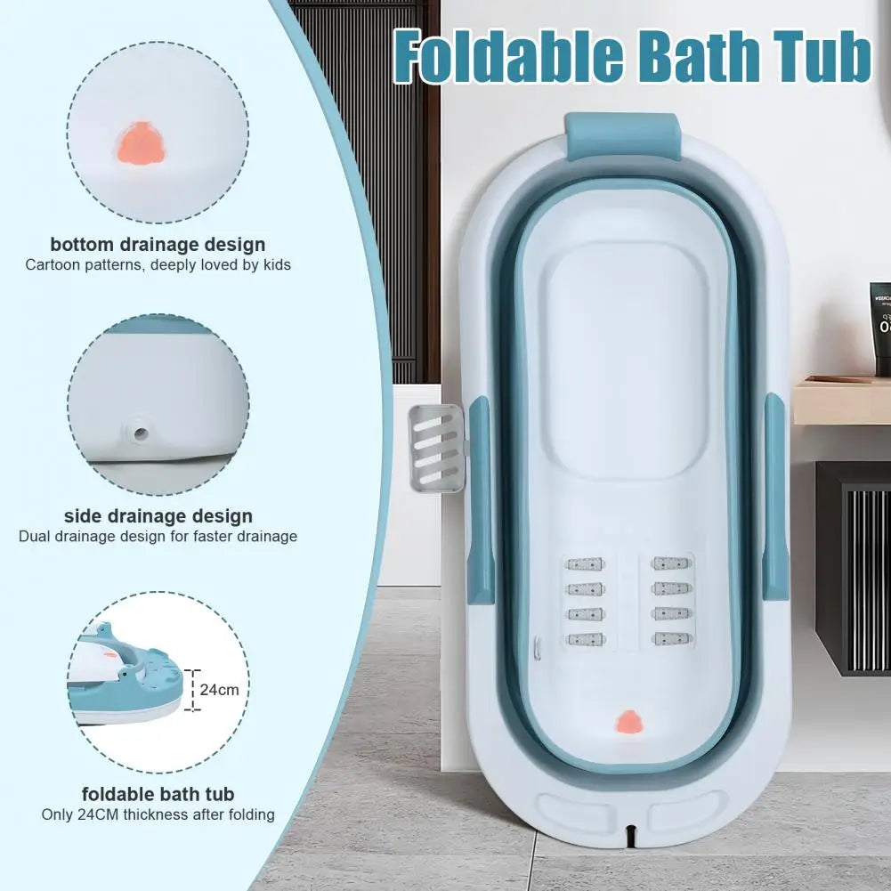 55 inch Foldable Bathtub, Portable Bathtub for Adult, Large Collapsible Tub, Collapsible Bathtub, No Lid, Hot Bath, Ice Bath