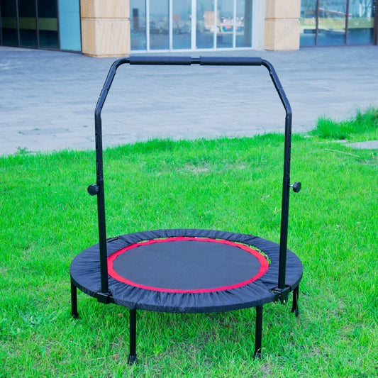 40 Inch Mini Exercise Trampoline for Adults or Kids  Indoor Fitness Rebounder Trampoline with Safety Pad  Max Load 300LBS