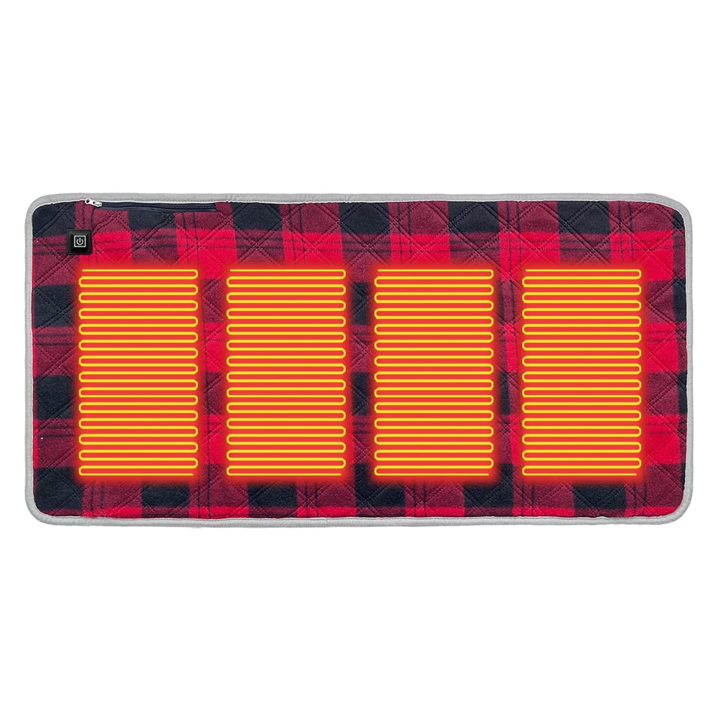 5V USB Foldable Heating Cushion 3-Level Temperature Foldable Heated Seat Pad Power Bank Not Included for Office/Home Outdoor