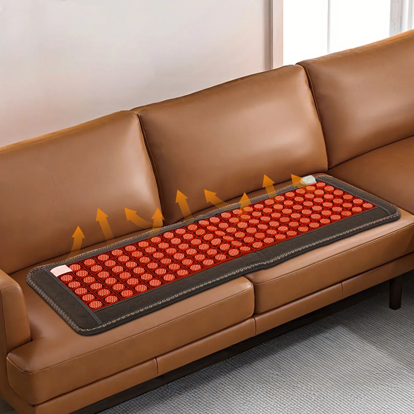 100W 110V Heating Pad, 20-70℃ Far Infrared Heating Pad, Natural Jades Heating Pad Heating Cushion With Controller